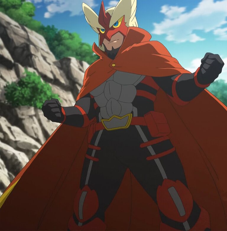 Blaziken Mask, the masked Trainer of Mega Blaziken who saves Ash and Pikachu in Lumiose City Pursuit! (XY002) — se