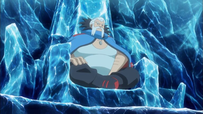 Wulfric, the Snowbelle Gym Leader, who beats Ash in All Hail the Ice Battlefield! (XY120) and gives him the Iceberg Badg