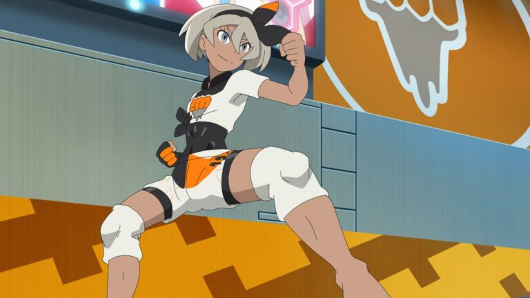 Bea, Galar’s Fighting-type Gym Leader, whom Ash beats at their third meeting (JN085–JN086)