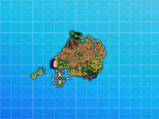 Poni Island map