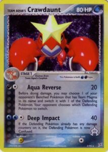Team Aqua&rsquo;s Crawdaunt &middot; EX Team Magma vs Team Aqua 2/95