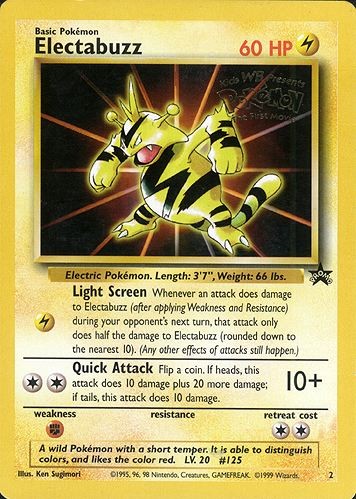 Electabuzz – Wizards Black Star Promo #2