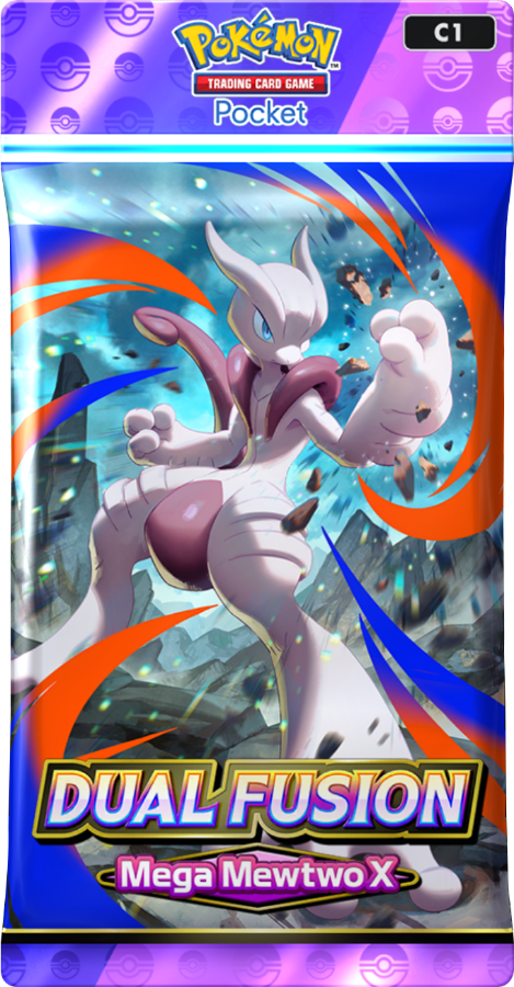 Dual Fusion Mega Mewtwo X booster pack