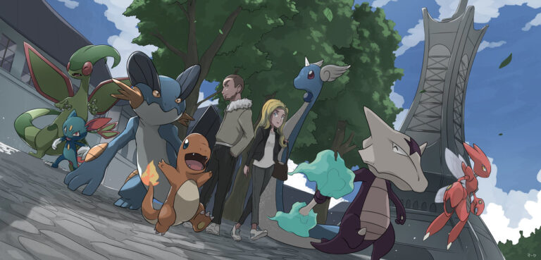 Walking in Lumiose City